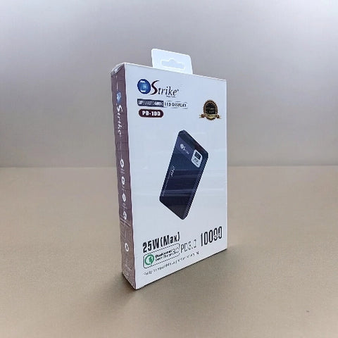 PD-100 Strike Power Bank 10000 mAh with QC 3.0